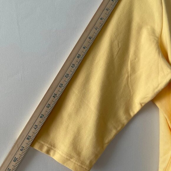 Sport Savvy Womens Yellow Floral French Terry Stand Collar Full Zip Jacket Sz 2X - Picture 7 of 7